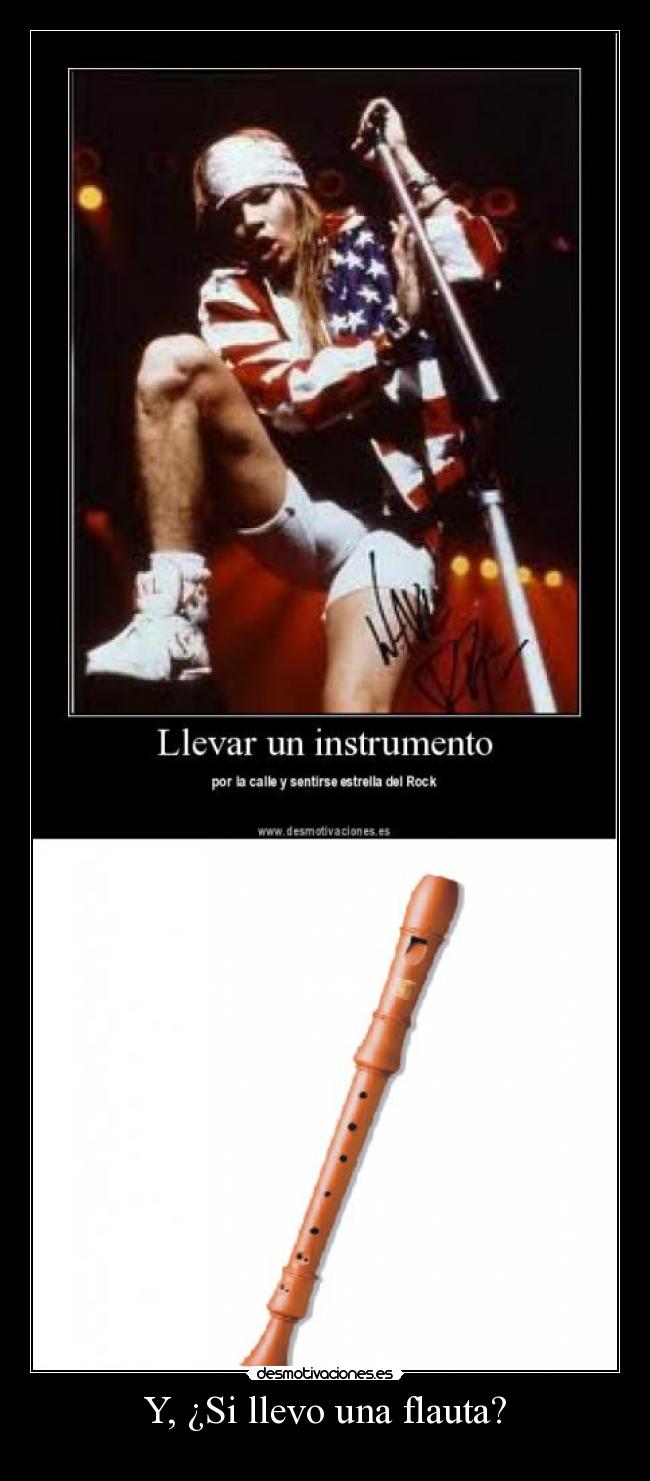 Y, ¿Si llevo una flauta? - 