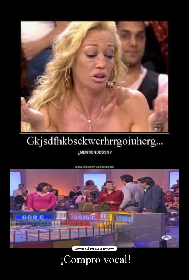 ¡Compro vocal! - 