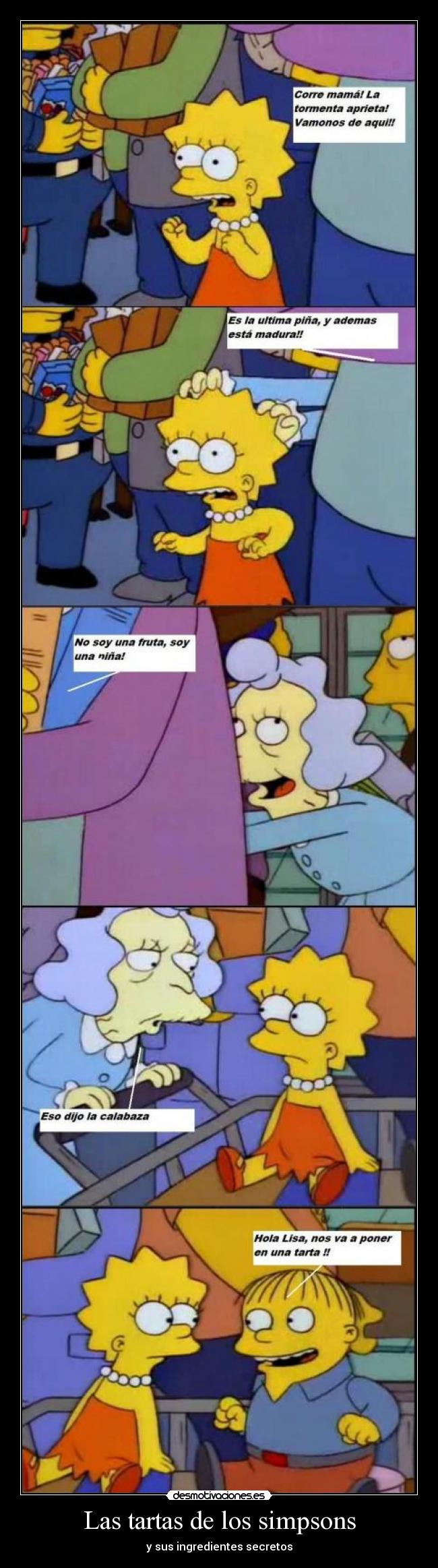 Las tartas de los simpsons - y sus ingredientes secretos