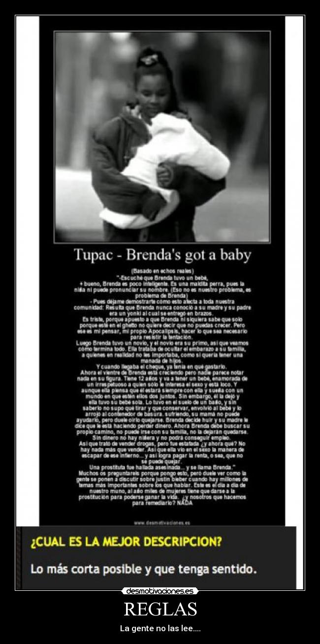 REGLAS - La gente no las lee....