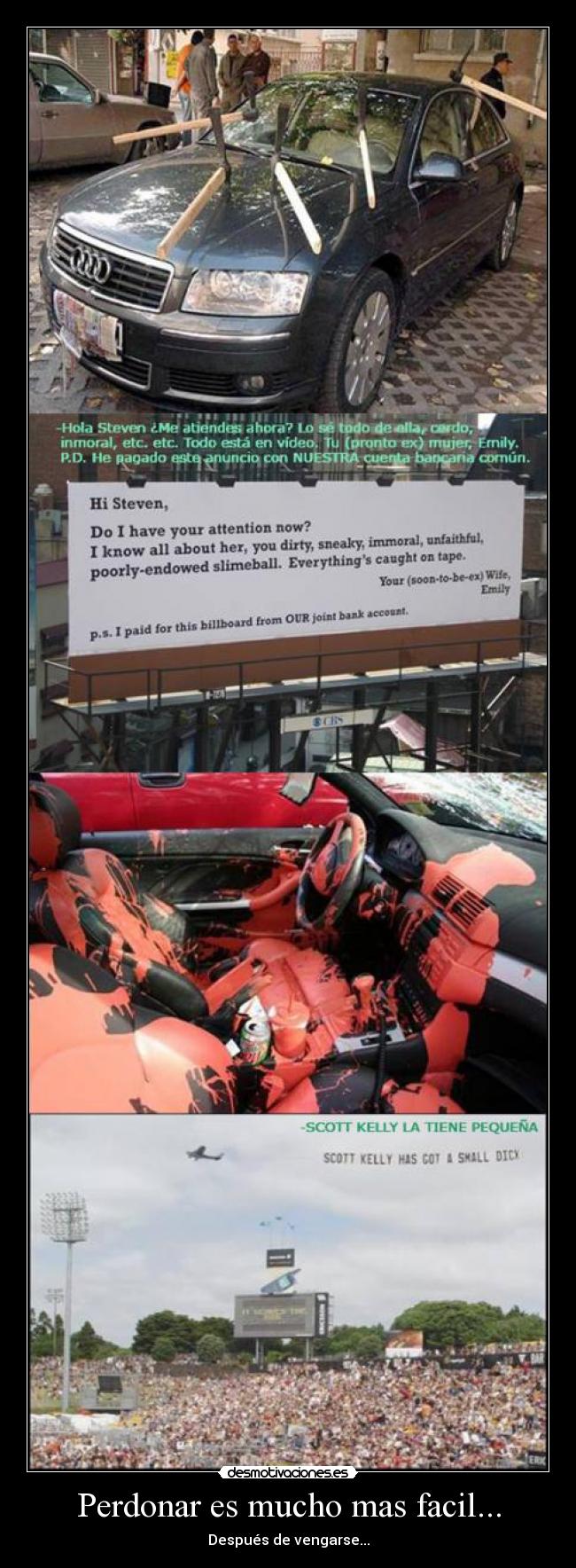 Perdonar es mucho mas facil... -