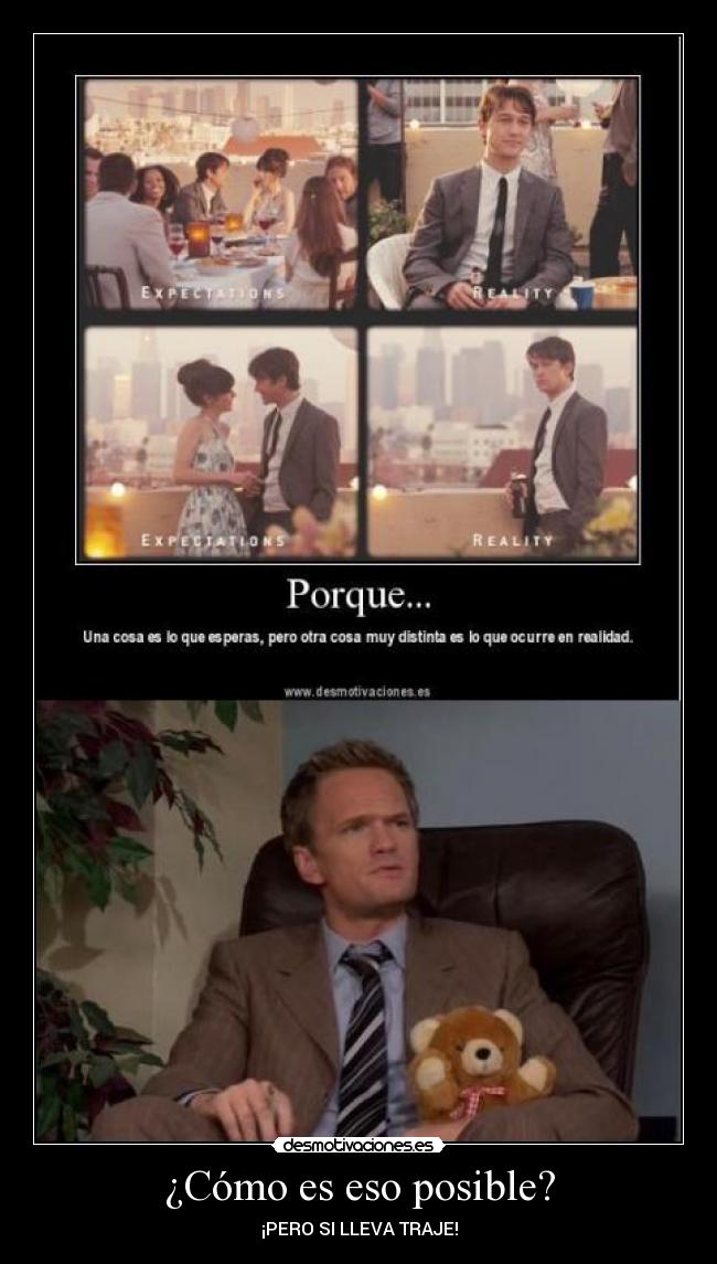 ¿Cómo es eso posible? - ¡PERO SI LLEVA TRAJE!