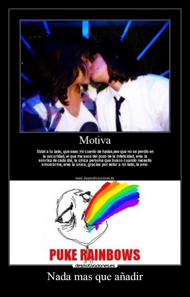 carteles puke rainbows desmotivaciones