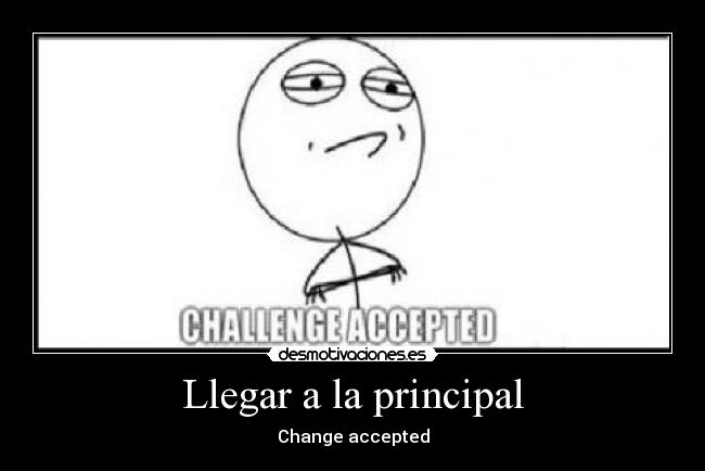 Llegar a la principal - 