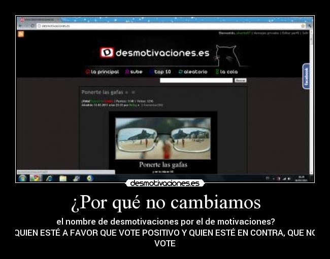 ¿Por qué no cambiamos - 