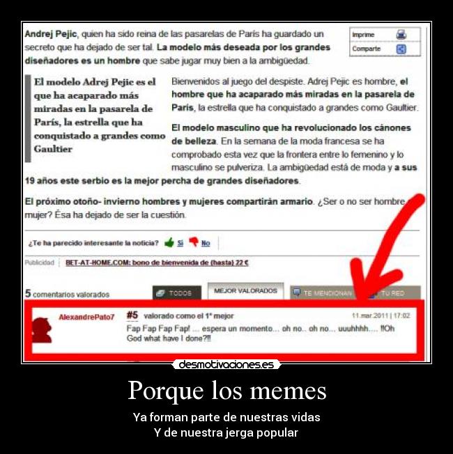 Porque los memes -