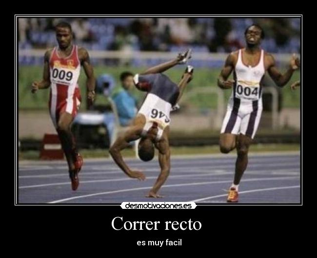 Correr recto  - 