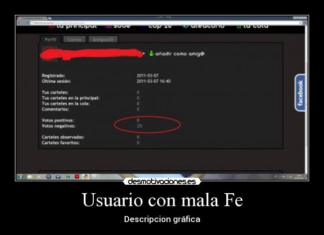 Usuario con mala Fe - 