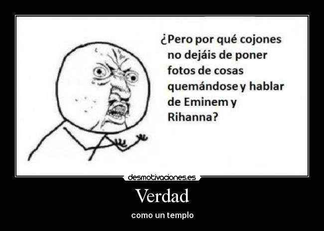 Verdad - como un templo