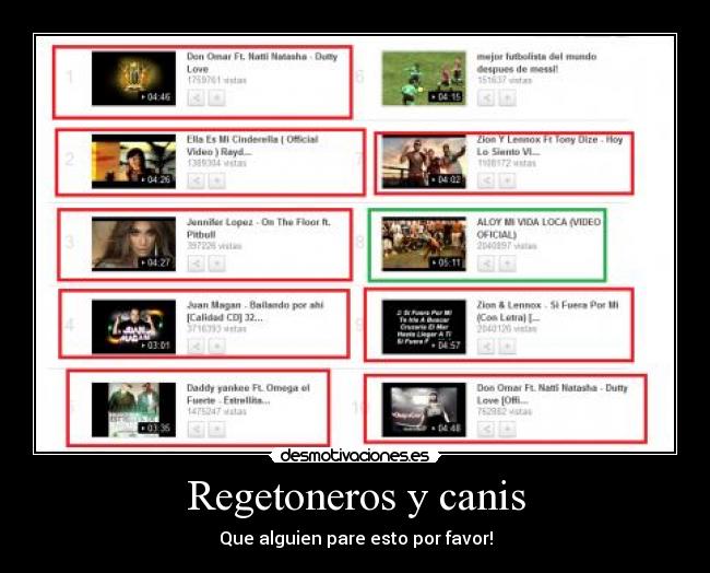 Regetoneros y canis - Que alguien pare esto por favor!
