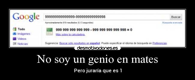 No soy un genio en mates - 