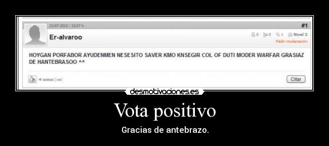 Vota positivo -