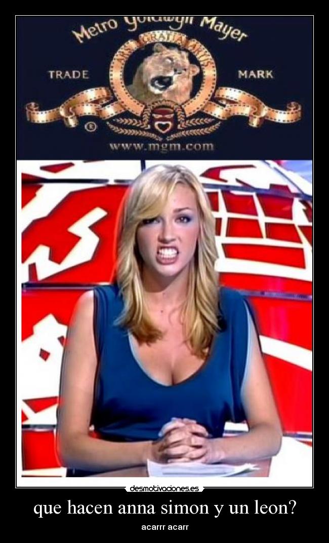 que hacen anna simon y un leon? - 