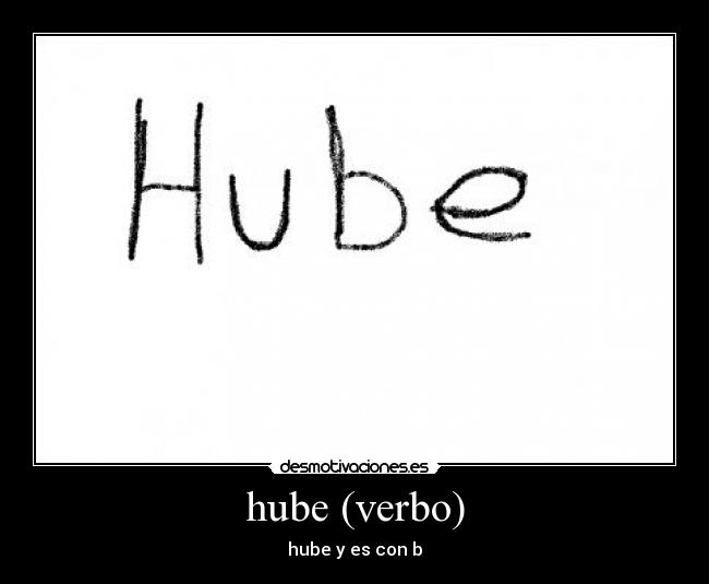 hube (verbo) -