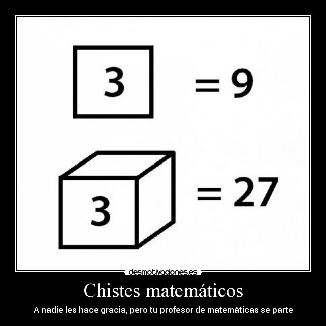 Chistes matemáticos - A nadie les hace gracia, pero tu profesor de matemáticas se parte