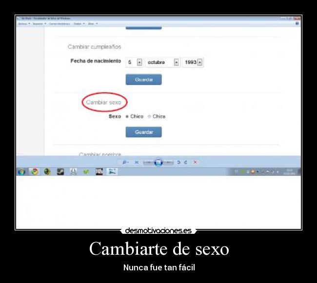 Cambiarte de sexo -