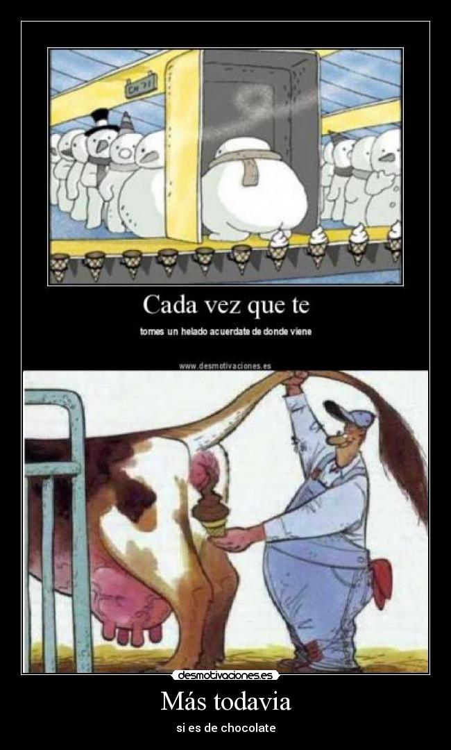 carteles chocolate vaca cartel desmotivaciones