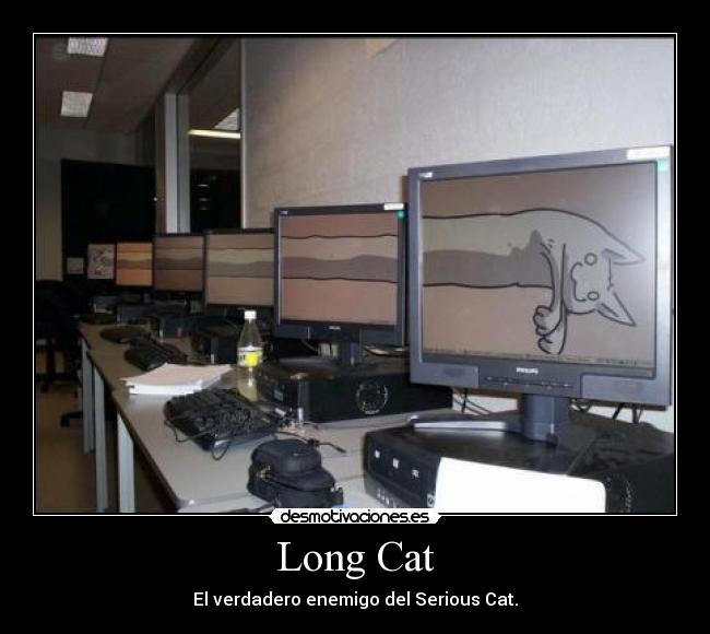 Long Cat - El verdadero enemigo del Serious Cat.
