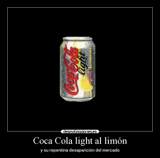 Coca Cola light al limón - 