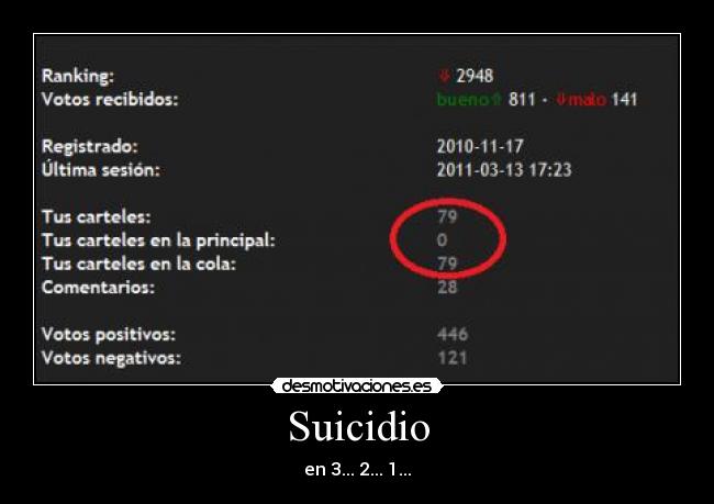Suicidio - en 3... 2... 1...