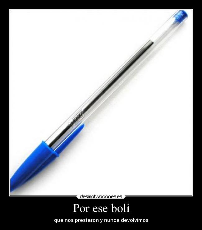 Por ese boli -