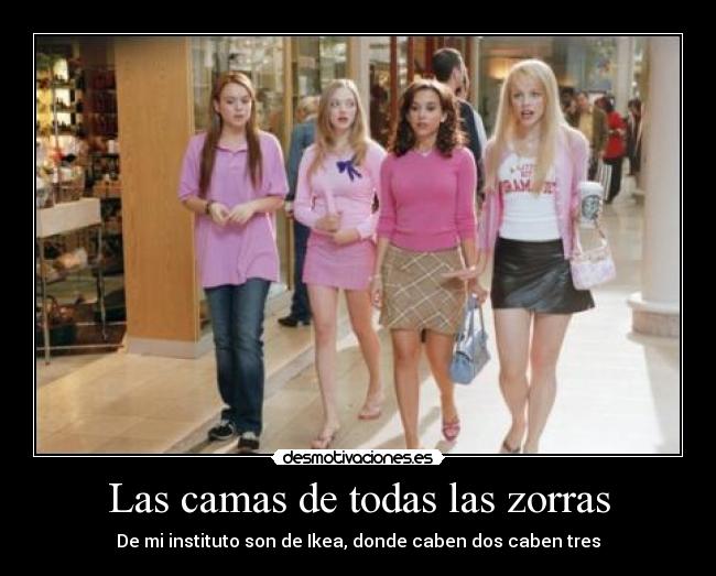 Las camas de todas las zorras -