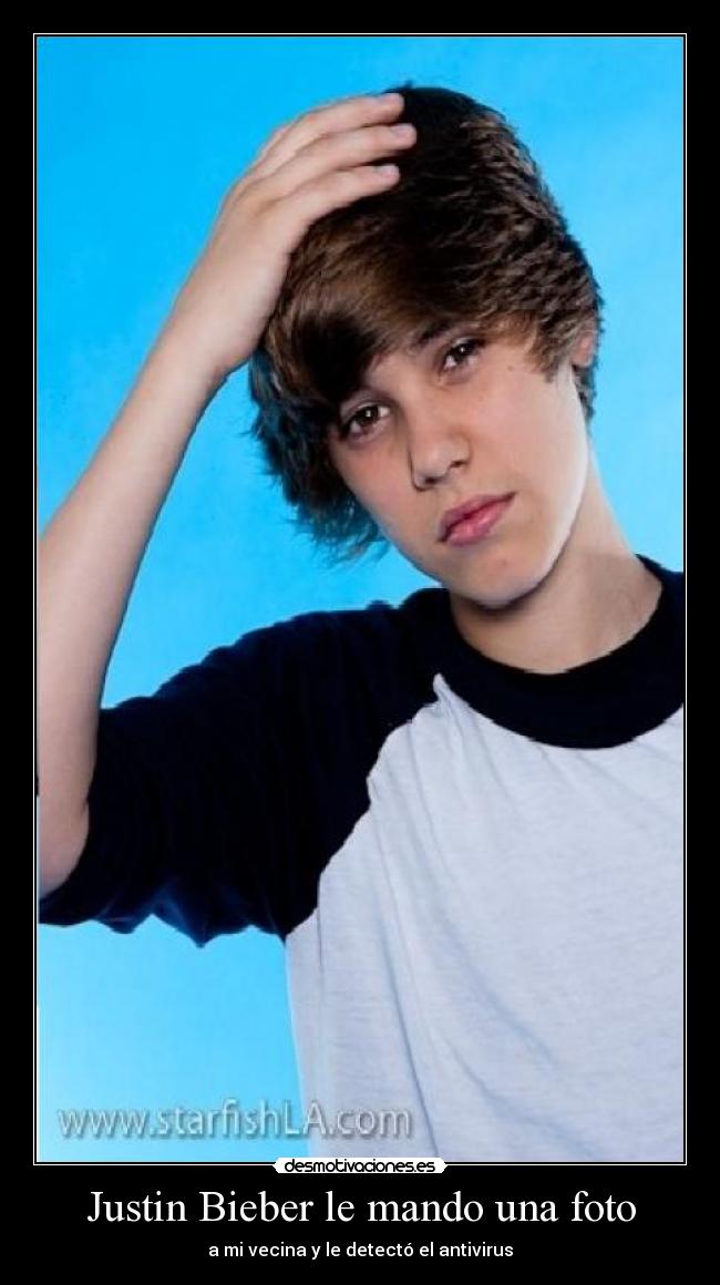 Justin Bieber le mando una foto -