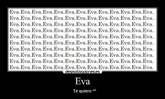 Eva - Te quiero ^^