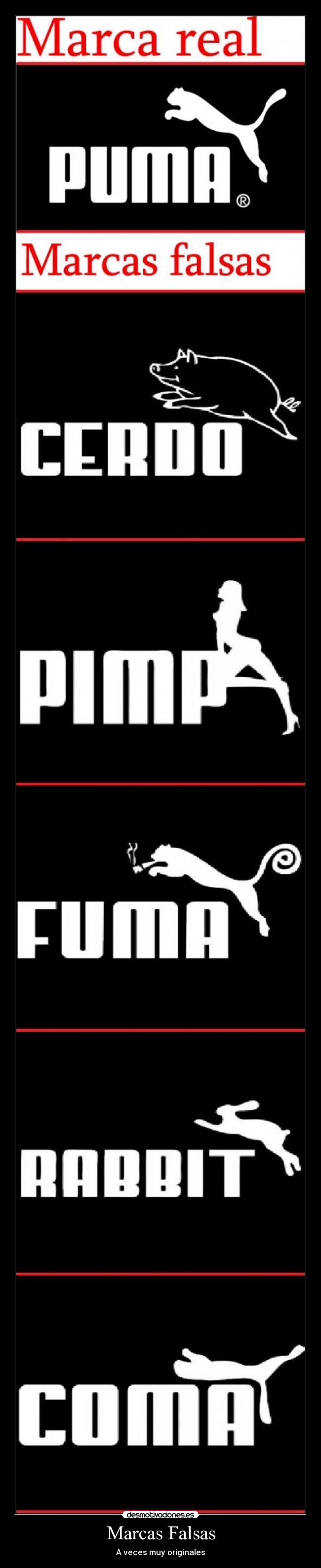 Marcas Falsas - A veces muy originales