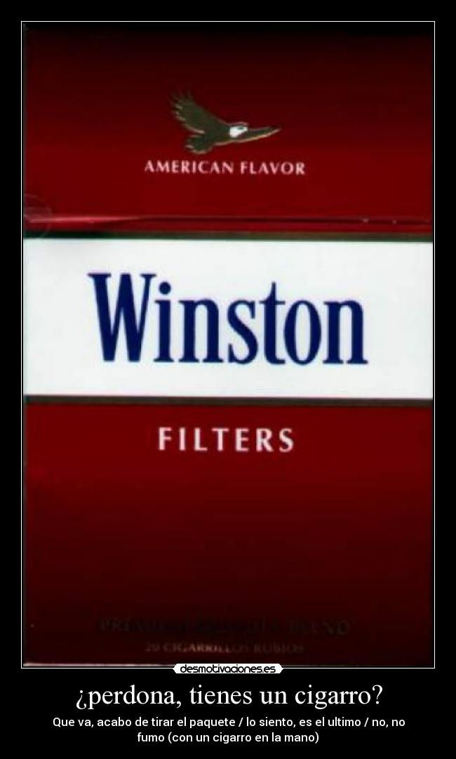 ¿perdona, tienes un cigarro? - 