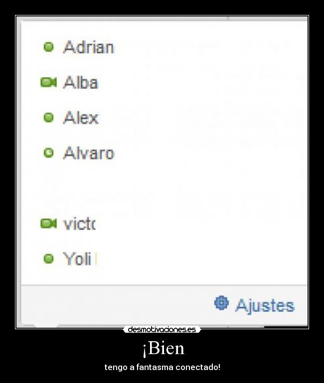 ¡Bien - tengo a fantasma conectado!