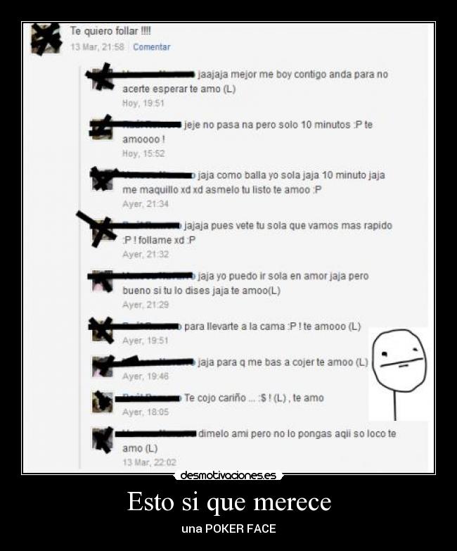 Esto si que merece - una POKER FACE