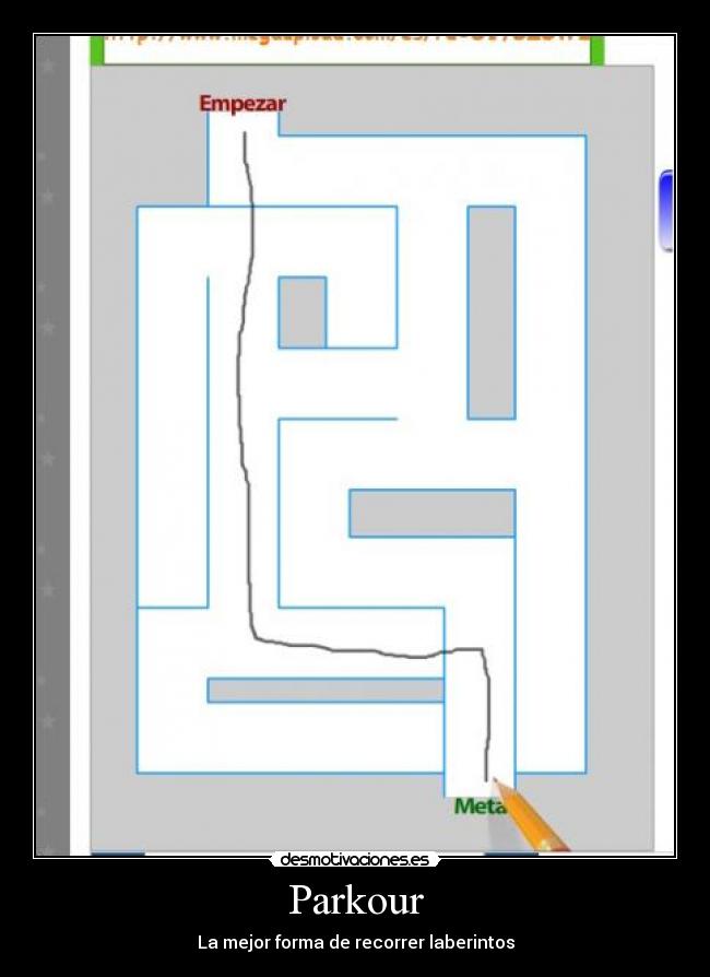 Parkour - La mejor forma de recorrer laberintos