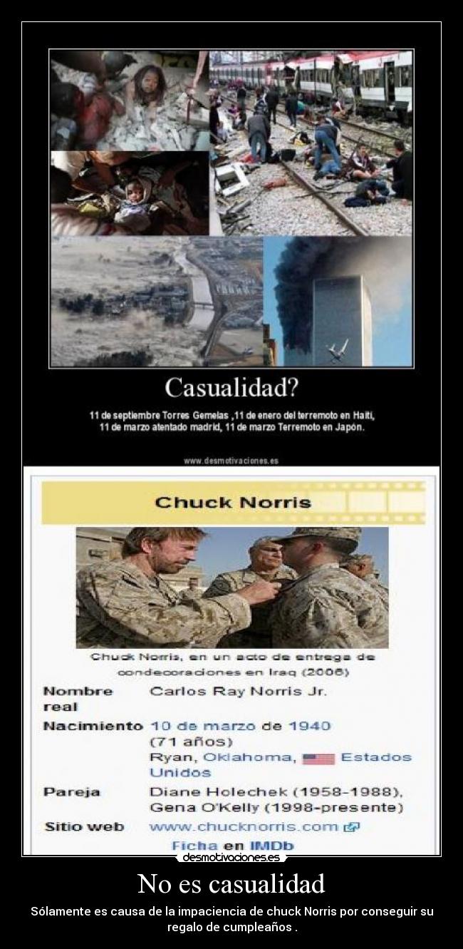 No es casualidad -