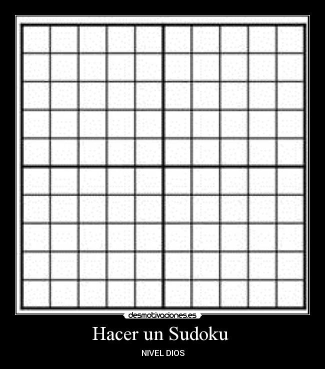Hacer un Sudoku  - 