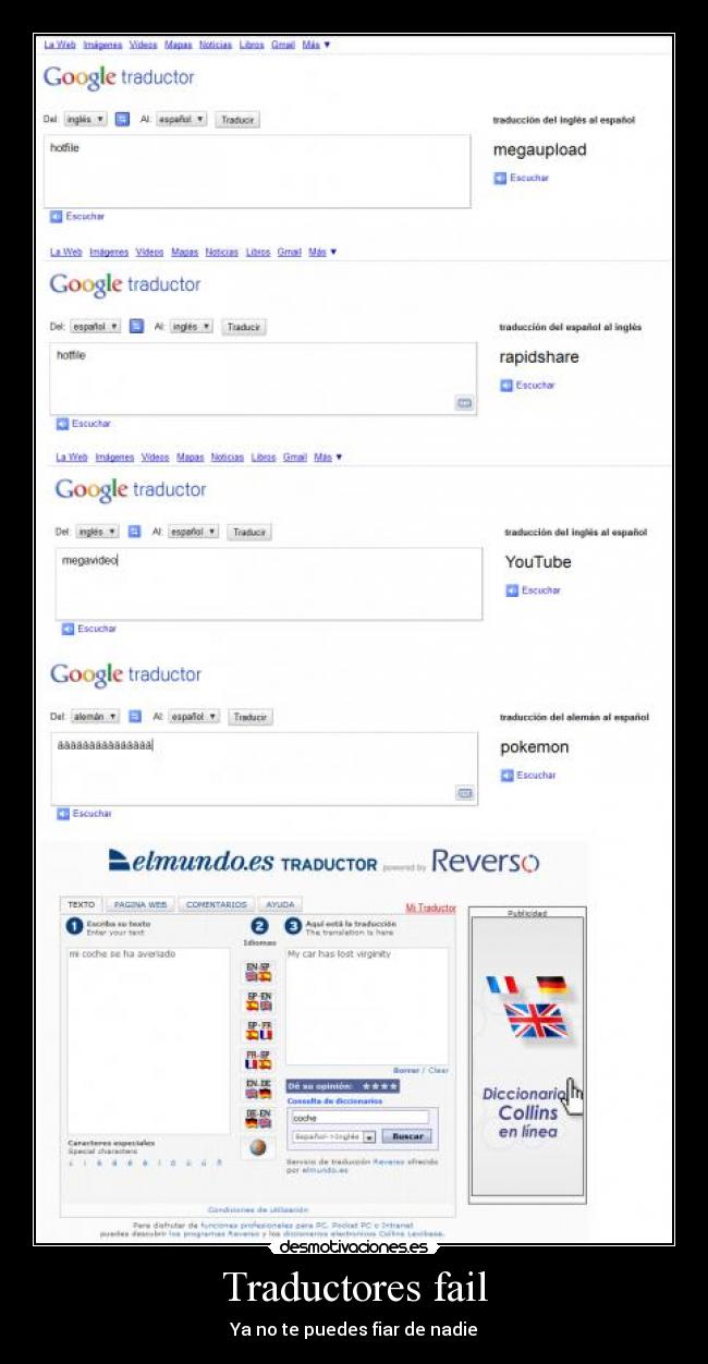 Traductores fail - 