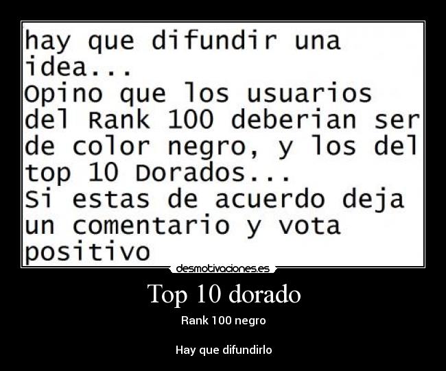 Top 10 dorado - 
