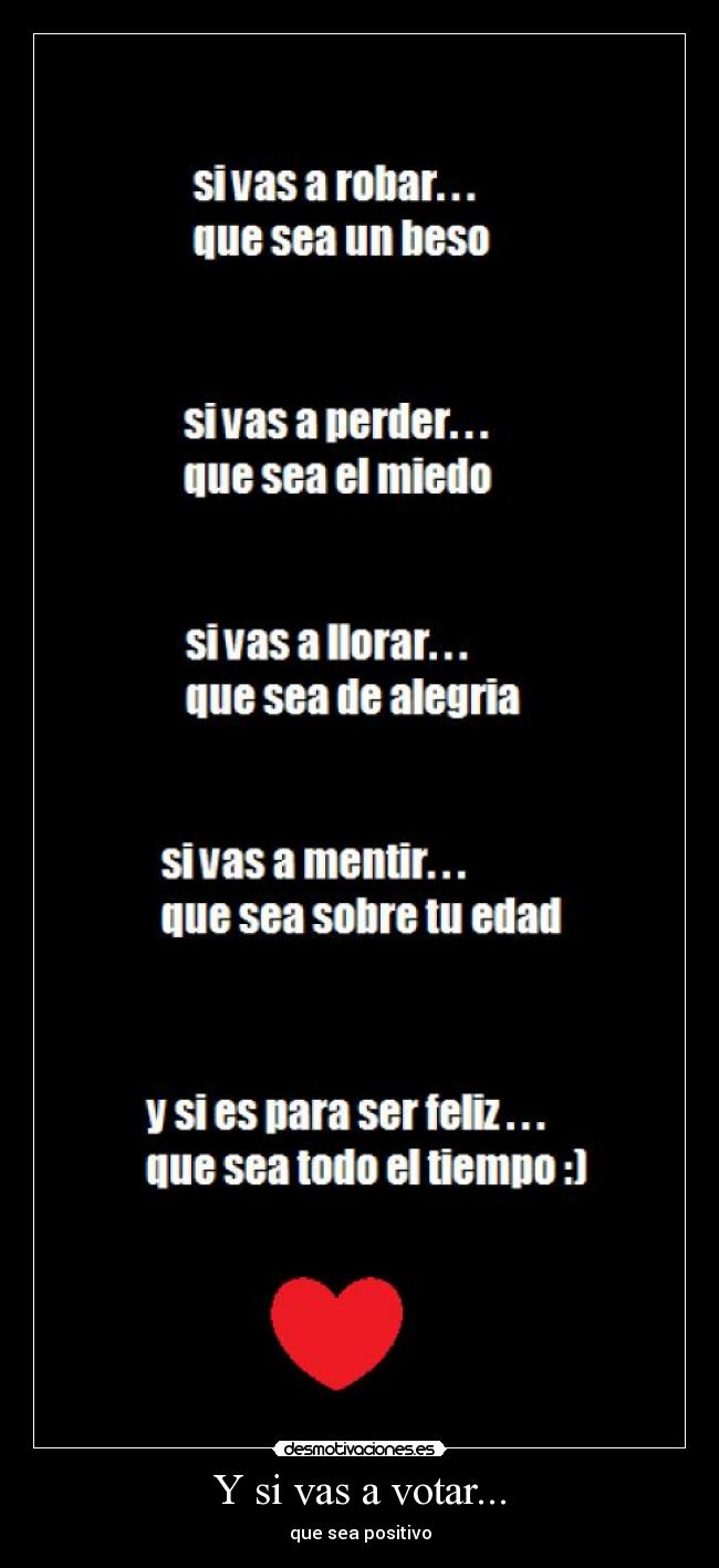 Y si vas a votar... - 