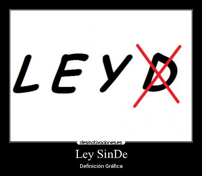 Ley SinDe - 