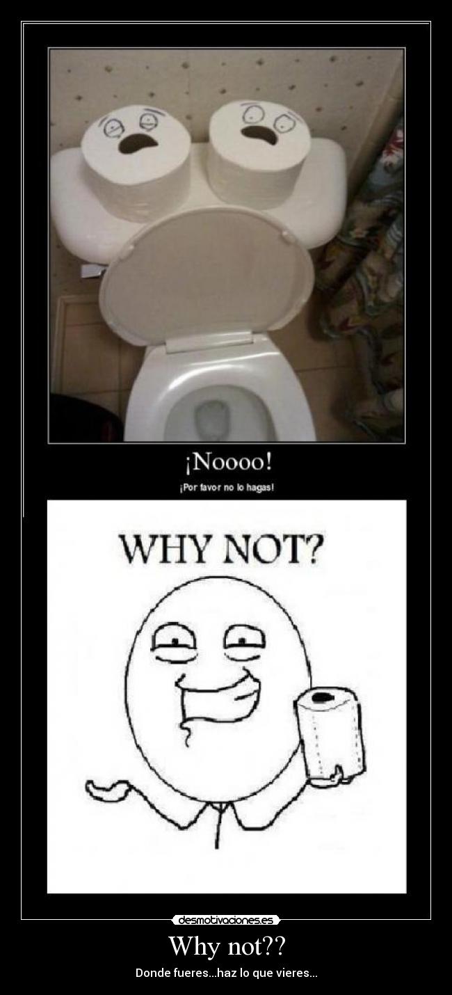 Why not?? - Donde fueres...haz lo que vieres...