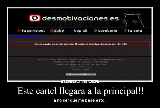 Este cartel llegara a la principal!! - 