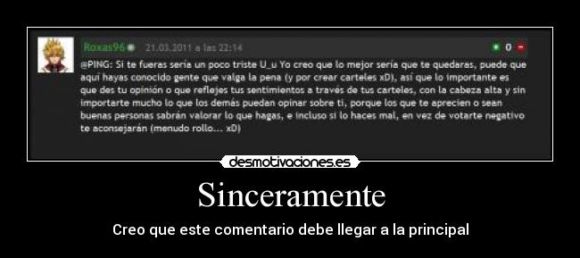 carteles sinbceramente comentario principal pedroske desmotivaciones