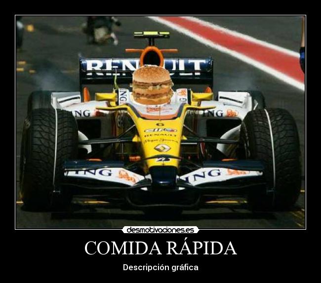 COMIDA RÁPIDA - Descripción gráfica