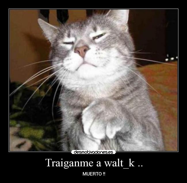 Traiganme a walt_k .. - MUERTO !!