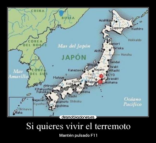 Si quieres vivir el terremoto - Mantén pulsado F11