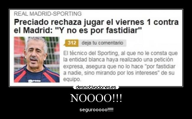 NOOOO!!! - segurooooo!!!!!