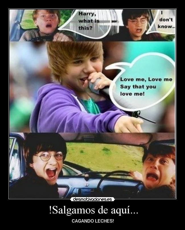 !Salgamos de aquí... -