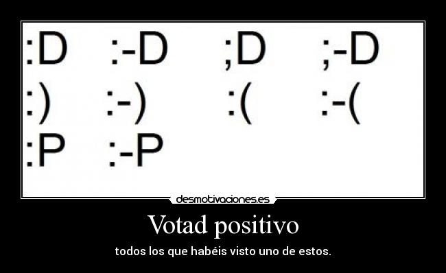 Votad positivo -