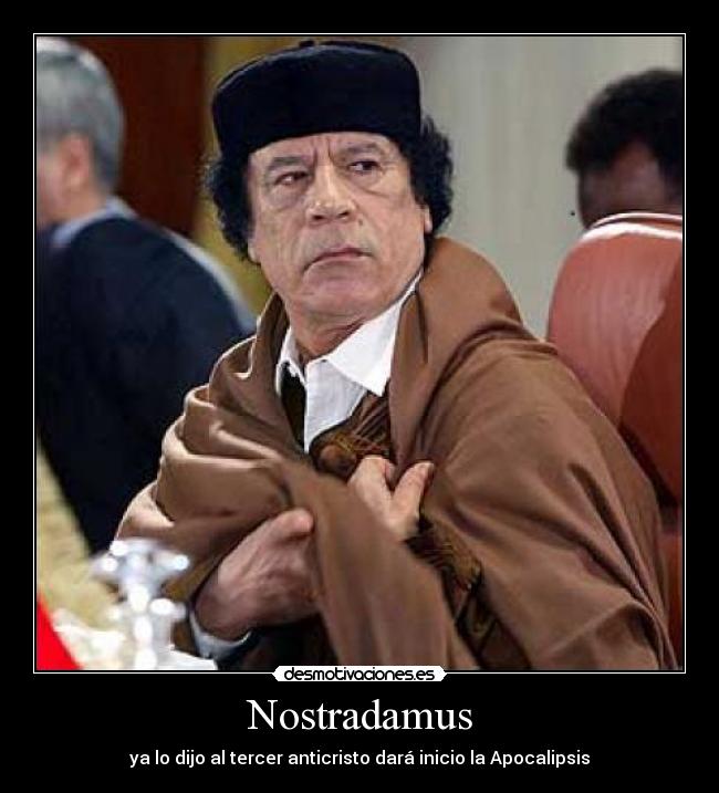 Nostradamus - ya lo dijo al tercer anticristo dará inicio la Apocalipsis
