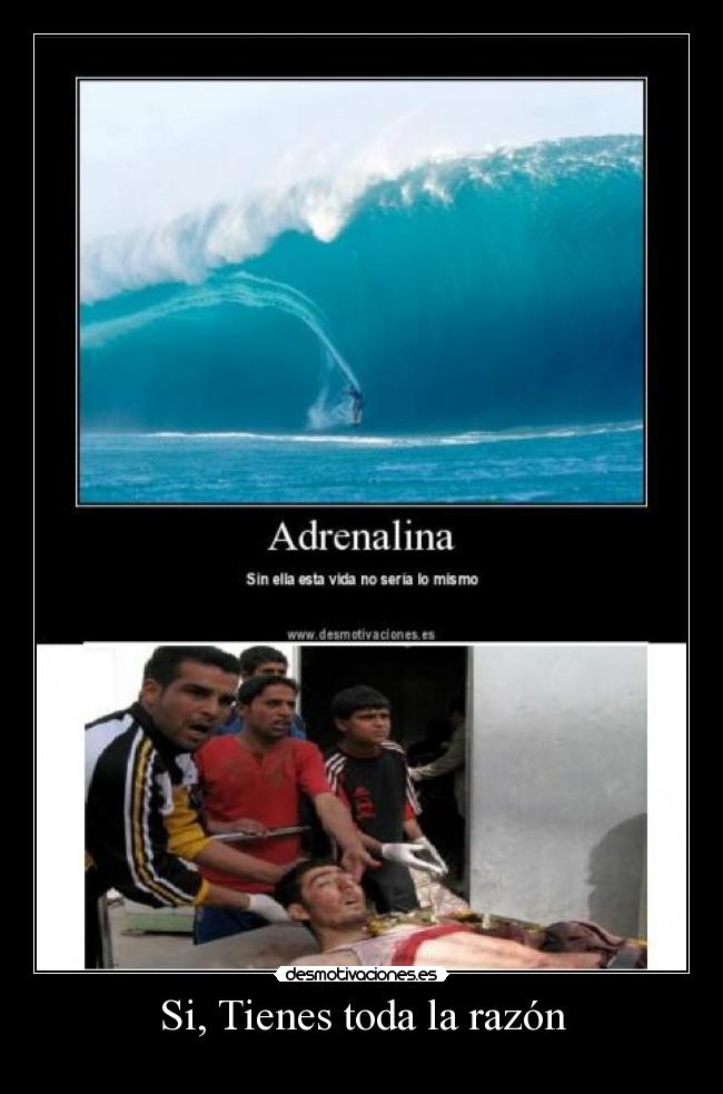 Si, Tienes toda la razón -